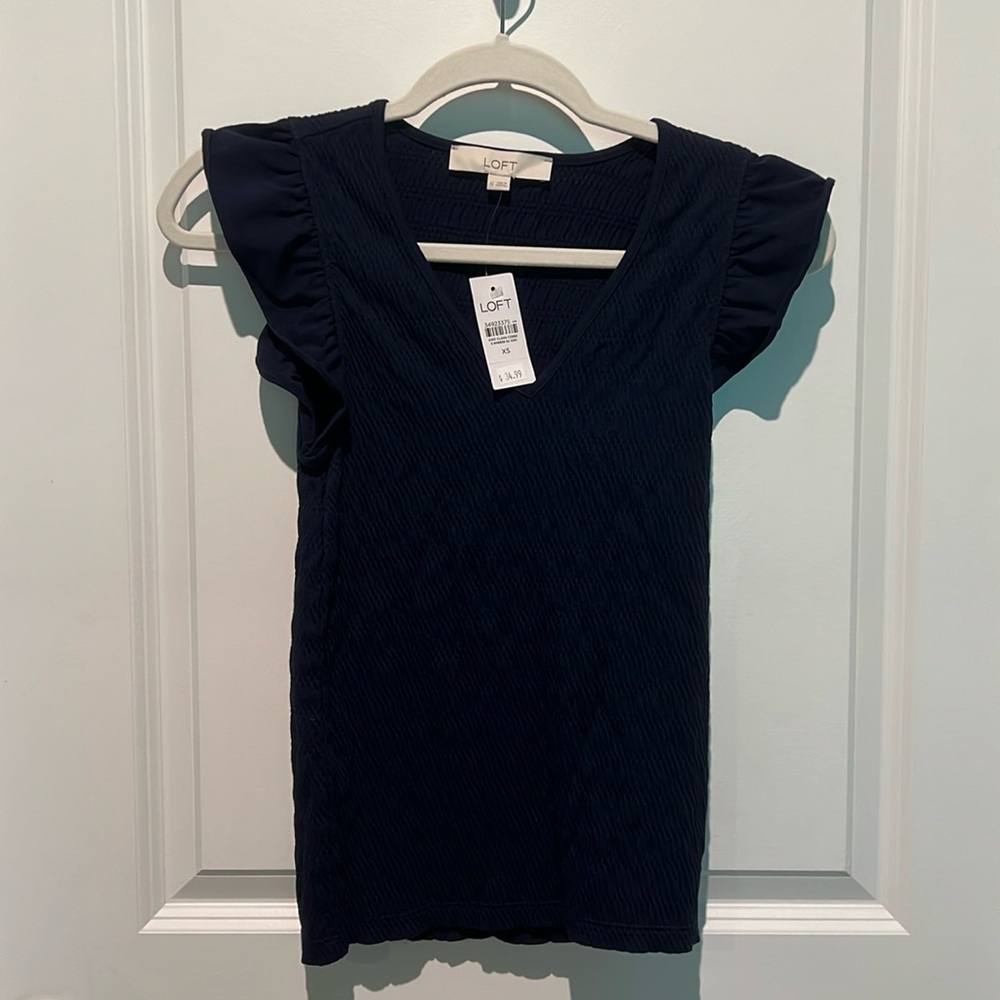 Loft Women’s Top, Size XS, Navy, Stretch